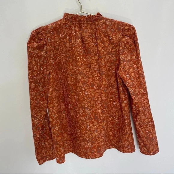 House of Harlow 1960 Boho Ruffle Collar  Peasant Top - Picture 9 of 10